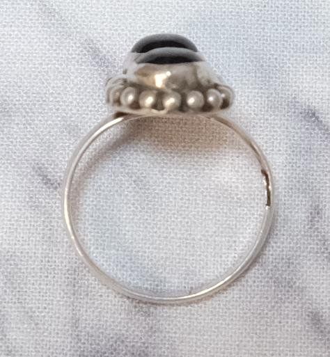 Anelli: Silberring Onyx Vintage – Usato da Zürich venduto da Melody2000 6