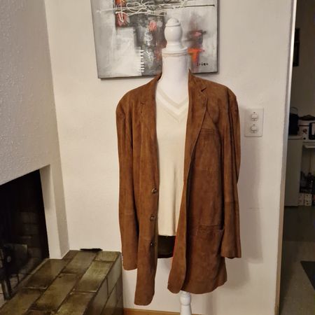 TOSSARI Wildleder Sakko Jacke Gr. 54
