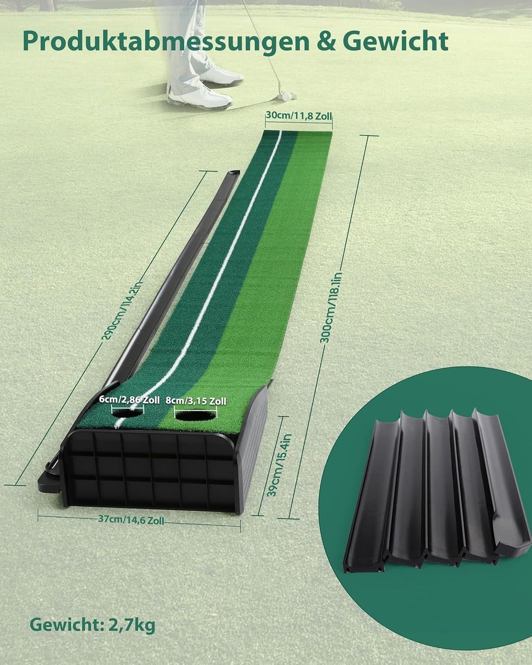 Giochi: Golf Putting Matte mit automatischer Ballrückgabe – Nuovo e nell'imballaggio originale da Zürich venduto da jasminleut 1