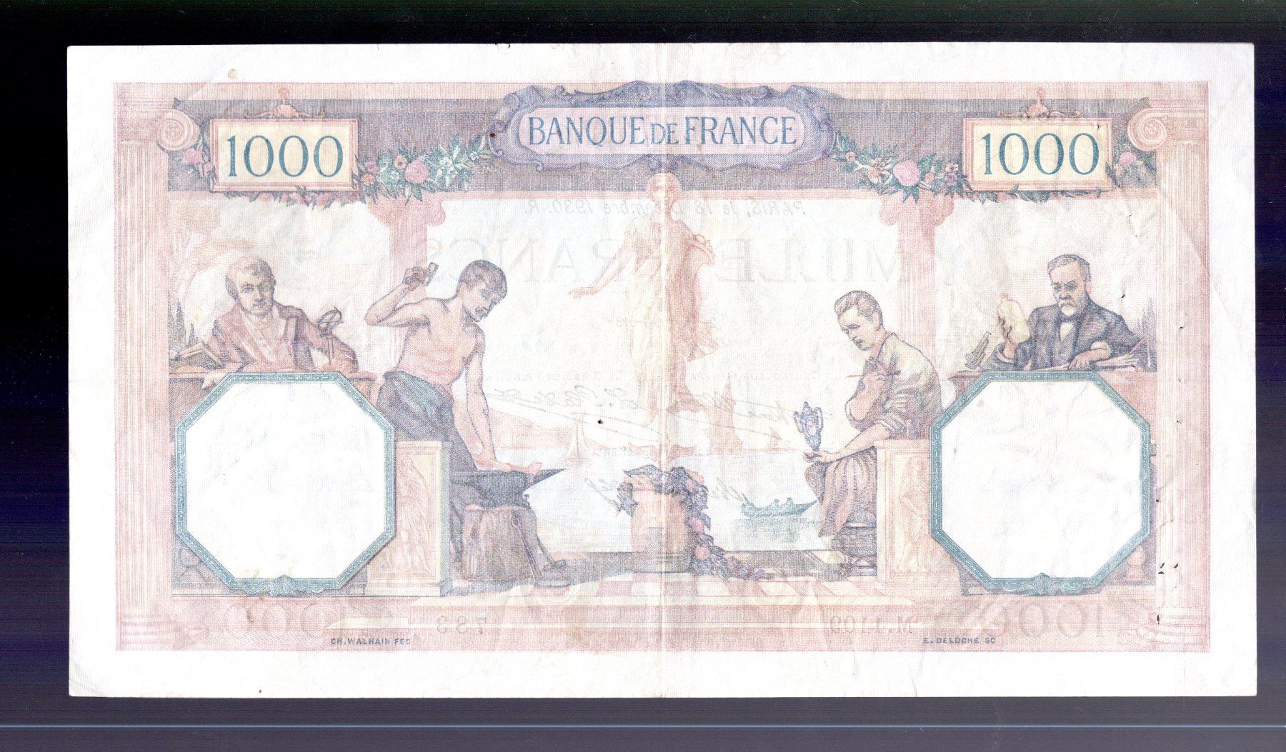 Banconote: France 1000 francs Ph. – Usato da Leibstadt venduto da baroc333 1