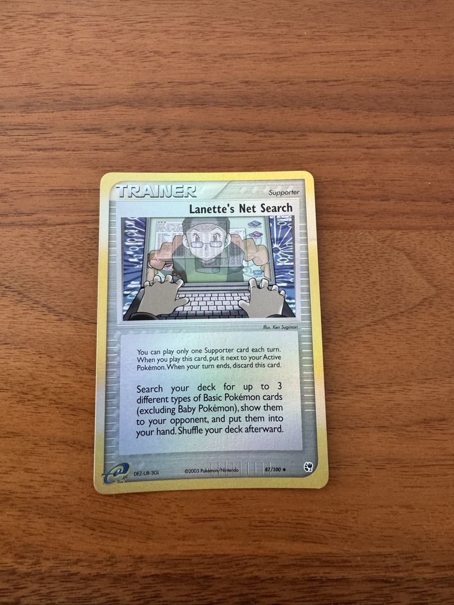 Pokémon Carte collezionabili: Lanette's Net Search Holo - Ottimo stato – Nuovo (secondo la descrizione) da Breganzona venduto da CaiLol