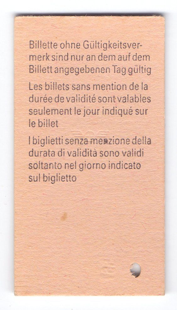 Biglietti: Billette Lungern - Meiringen – Usato da Langenthal venduto da Sammlungs_aus 1