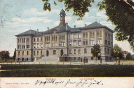 Yverdon, le Collège, circulée 1907
