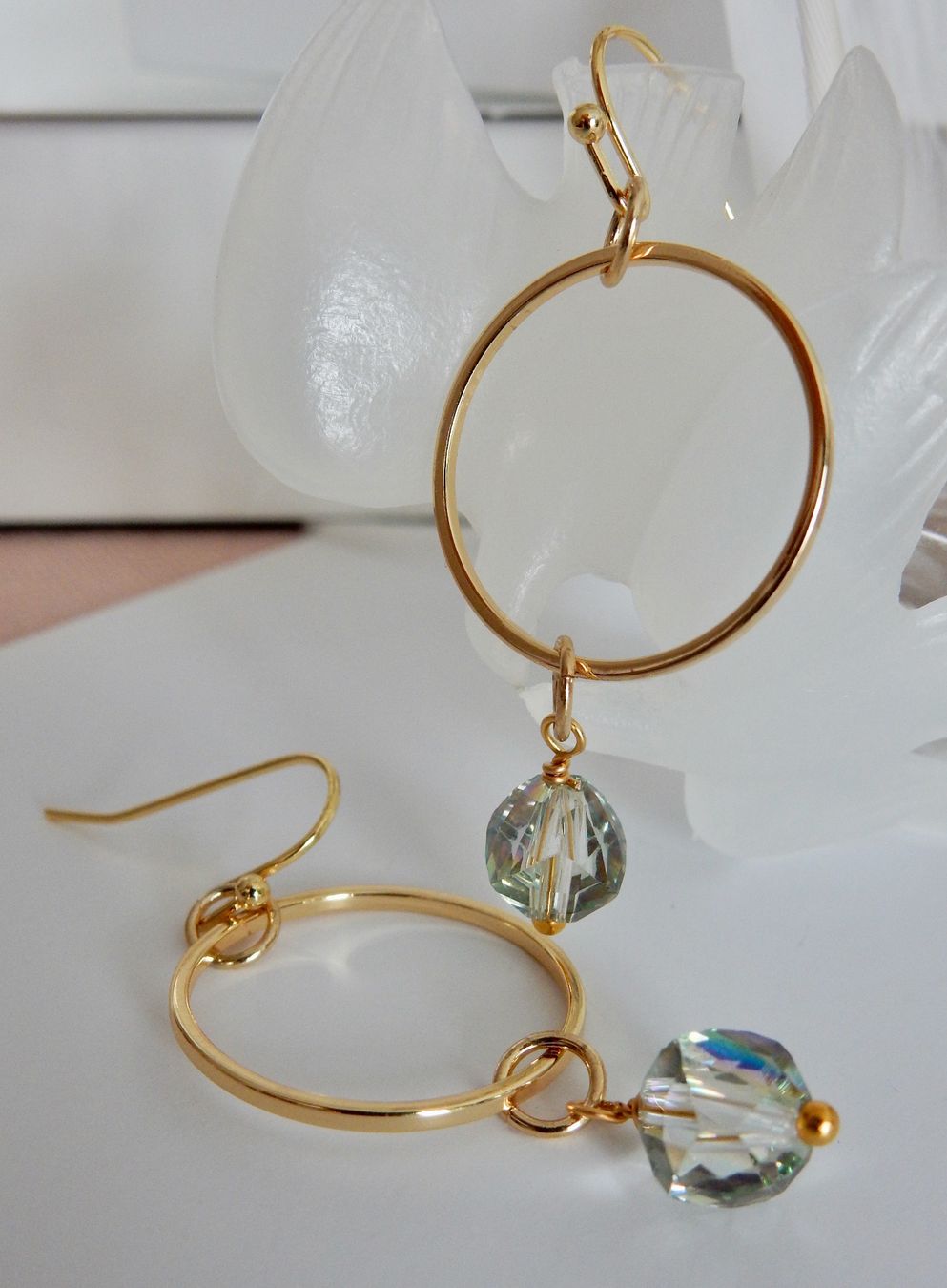 Orecchini pendenti & Orecchini a lobo: Ohrschmuck aus Kristallen! – Nuovo e nell'imballaggio originale da Allschwil venduto da Weyli18 1