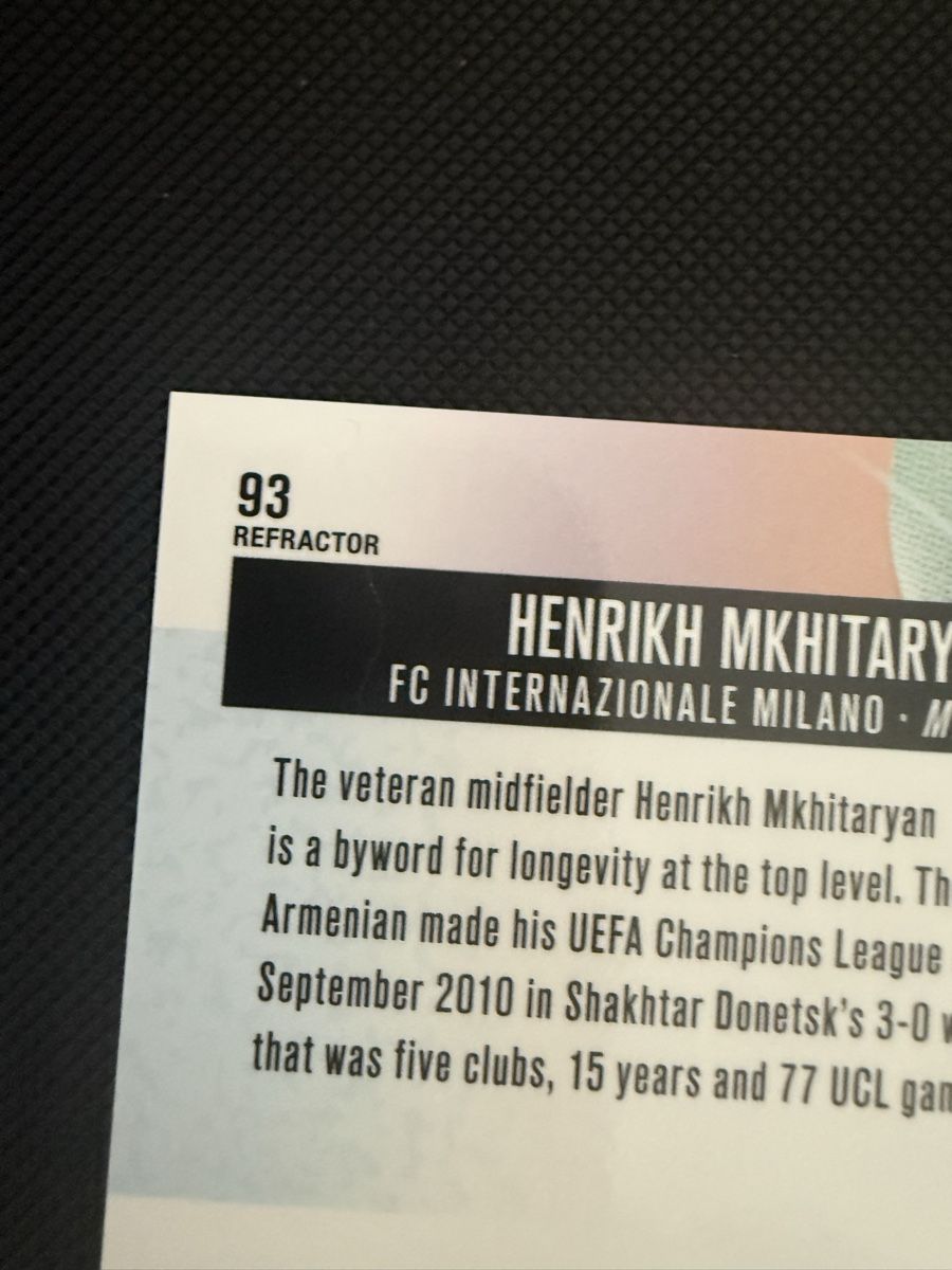 Topps Sammelbilder & Trading cards: Topps finest Mkhitaryan – Neu (gemäss Beschreibung) aus La Chaux-de-Fonds von Chacha99 4