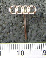 AUDI 4RINGE AUTO LOGO KLEIN SILBRIG ANSTECKNADEL ABZEICHEN