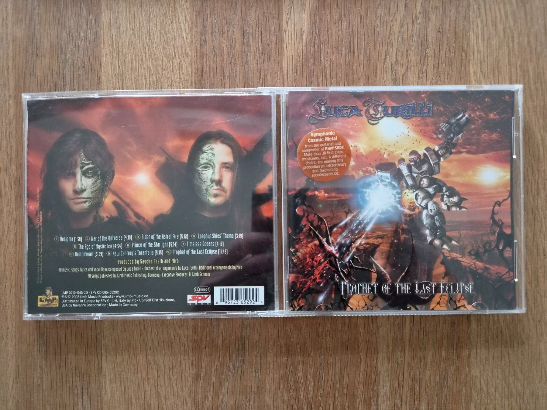 CD: CD Luca Turilli - Prophet Of The Last Eclipse, 2002 – Usato da Nebikon venduto da Harley-Davidson01