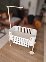 Oliver Furniture Beistellbett Wood  Eiche / Weiss