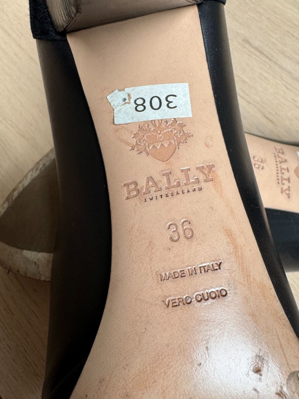 Bally Damenschuhe: BALLY  Pumps Gr. 36, schwarz echt Leder – Gebraucht aus Siebnen von Trans-Am 5