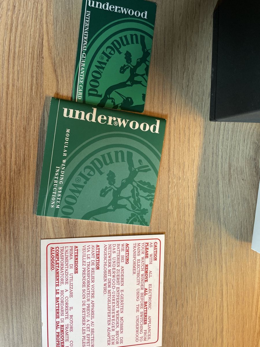 Cofanetto carica e porta orologi: Underwood watchWinder - Single - Excellent Condition. – Usato da Rolle venduto da abbesses 6