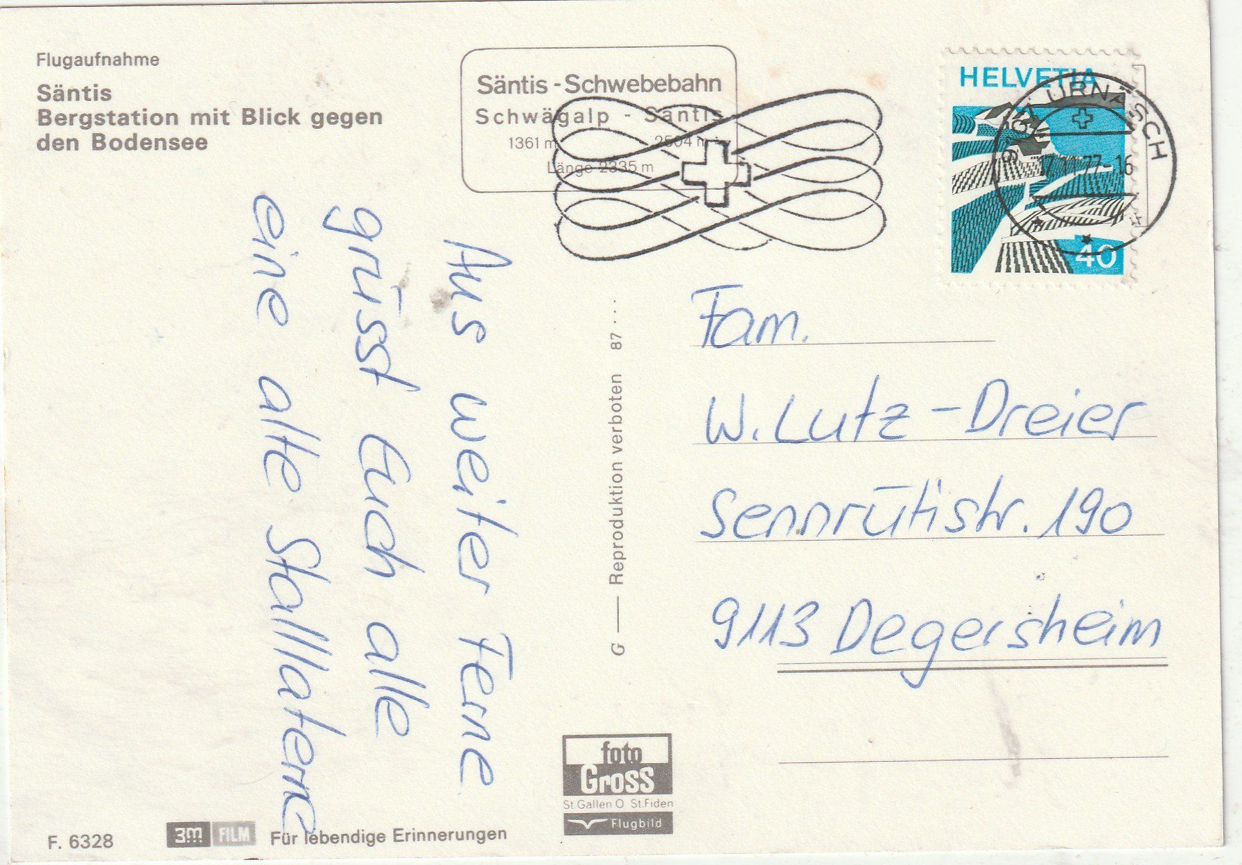 Cartes postales: Säntis  Bergstation – D'occasion à Lumbrein par made02 1