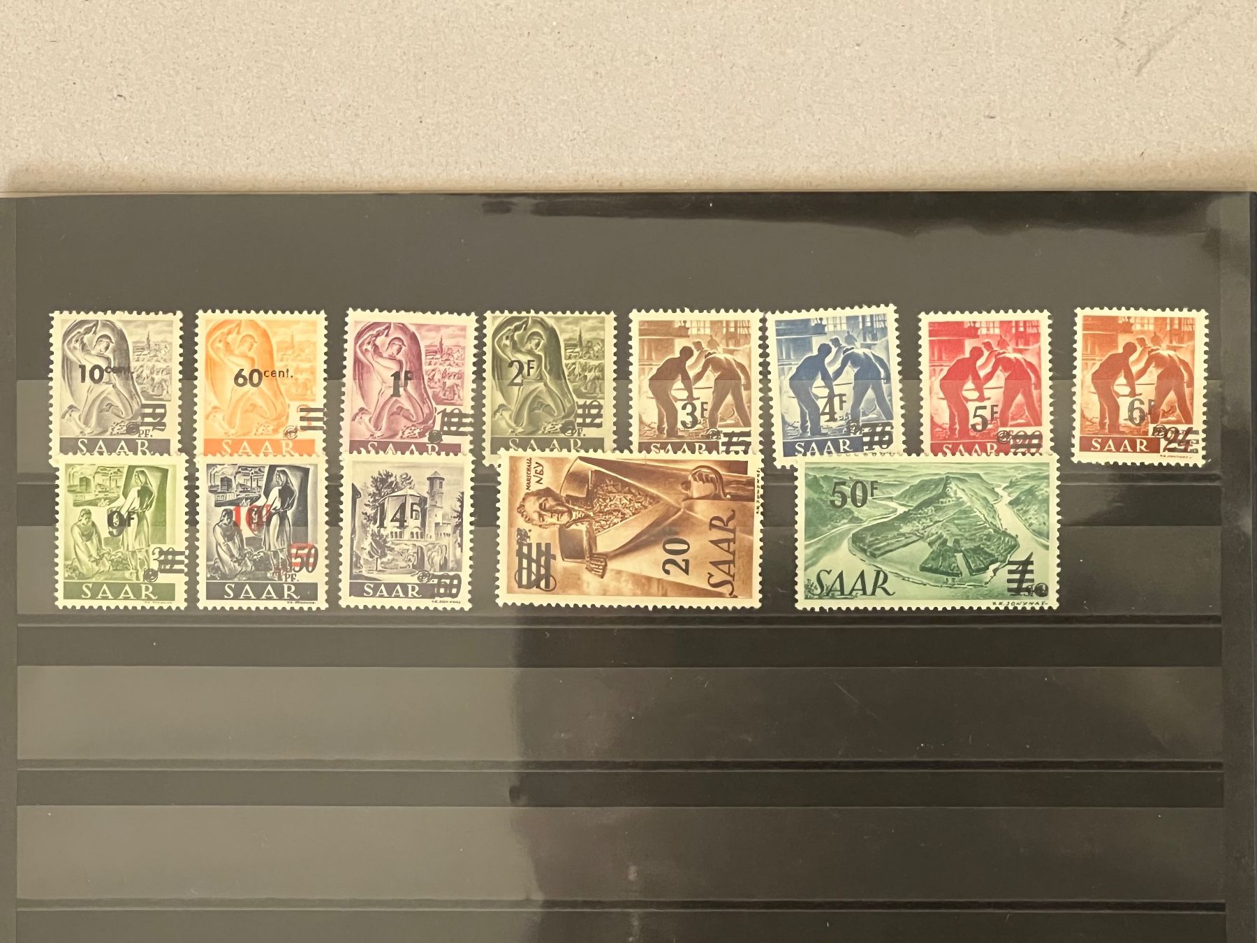 Alle Briefmarken: Konvolut Saarland – Gebraucht aus Altikon von Linus62