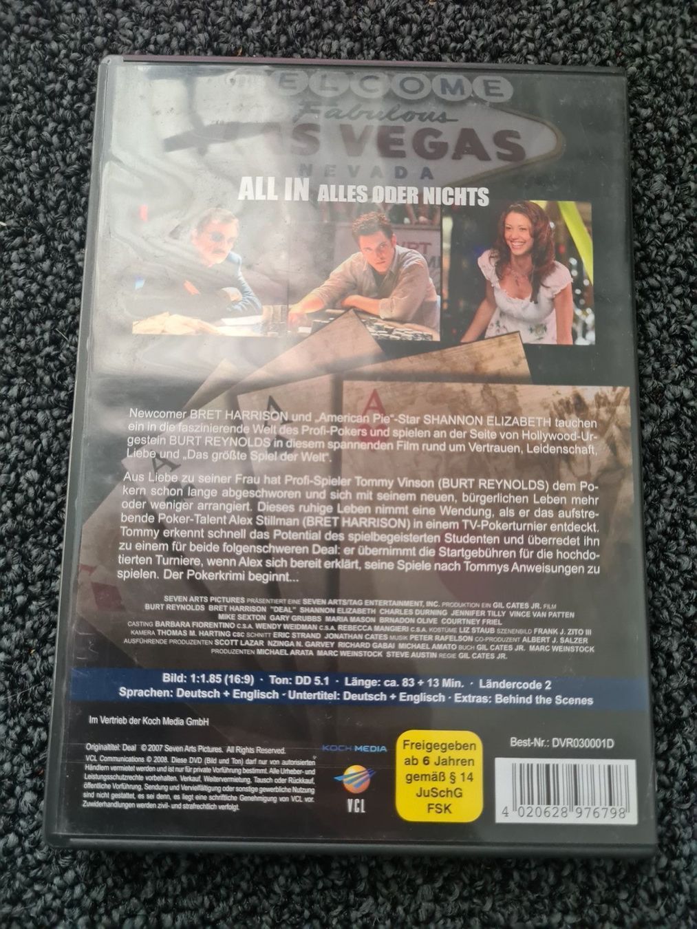Tutti i DVDs: ALL IN ALLES ODER NICHTS(10871) – Usato da Ruswil venduto da jan_bxl5 1