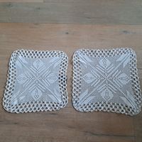 Gehäkelte Deckchen, 2 Stk. - Handarbeit, Vintage Look!