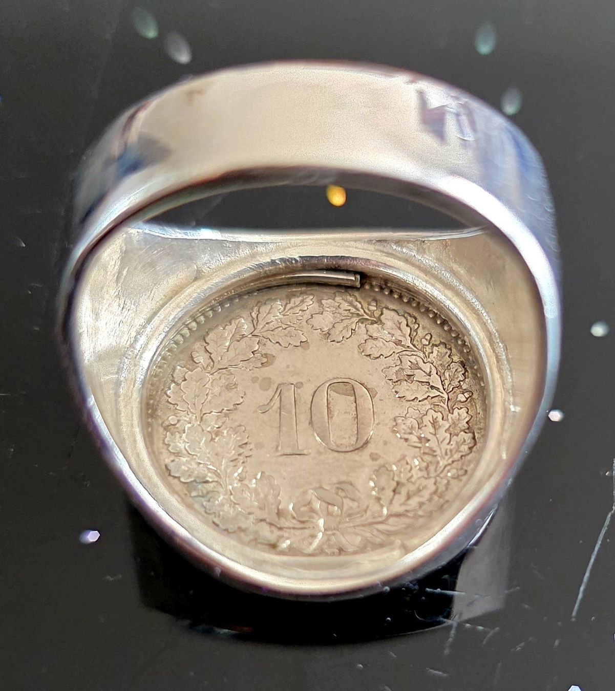Anelli: Ring silber schweizer 10 Rappen neu – Nuovo (secondo la descrizione) da wetzikon venduto da Bestedienste 2
