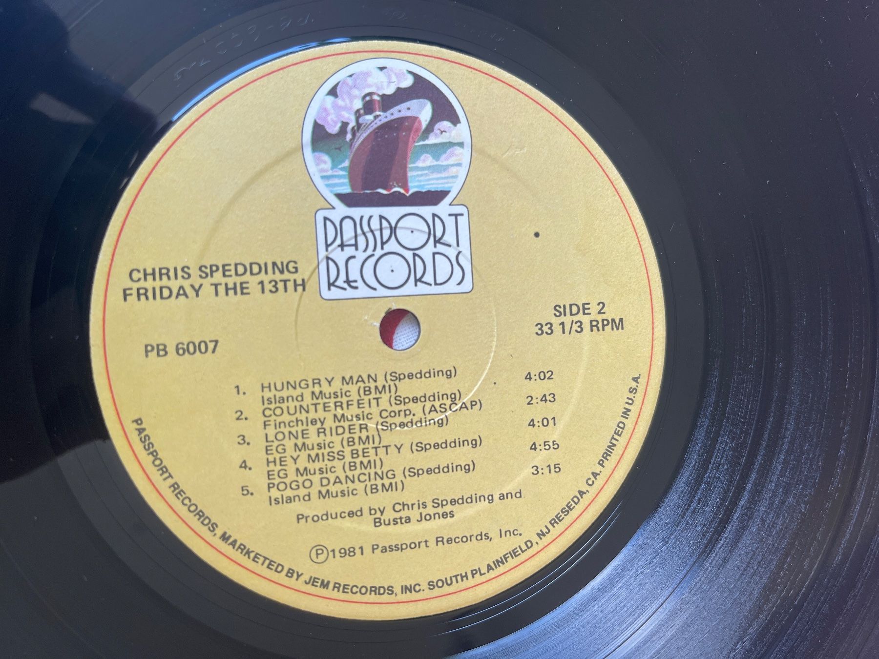 Vinyles: A502/Chris Spedding - Friday the 13th – D'occasion à Frutigen par Philippe_jsp 2