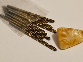 9x 2,3mm 5,5cm bohrer Bernstein Schmuck Kette Werkzeug