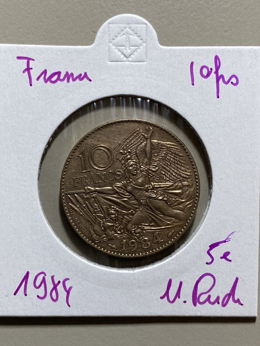 Tutti le monete: France - 10 francs - 1984 - M.Rude – Usato da Payerne venduto da Mike1682