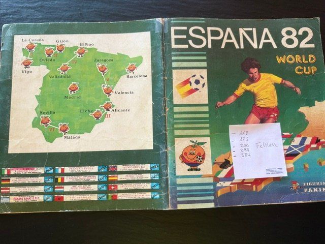Panini Alben: ESPANA 82  es FEHLEN  5  STICKER – Gebraucht aus Arth von FOCUS2022 1