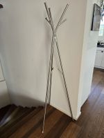 Garderobenständer Metall Silber Design guter Zustand