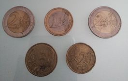Konvolut 5 Euro Münzen 2€ 1€ 50ct 20ct verschiedene Motive