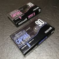 2 MAXELL 70/90 Capsule-Cologne II Chrom Kassetten selten