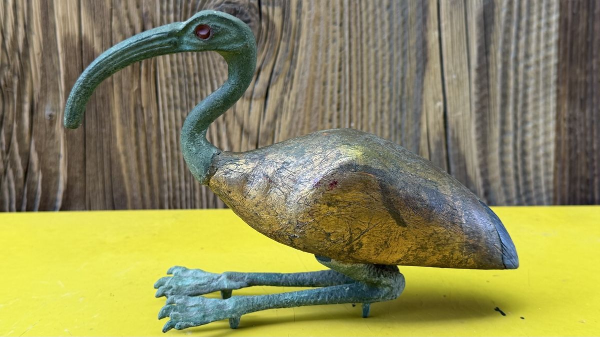 Statuette: Ägypten Ibis Bronze Vogel – Usato da Riedholz venduto da Frettchen63 1