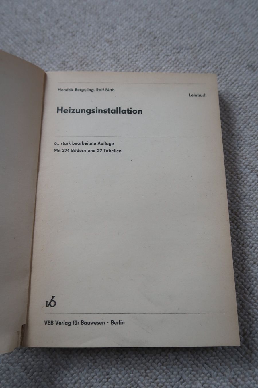 Libri: Heizungsinstallation, Lehrbuch – Usato da Oberwil BL venduto da verramscher 1