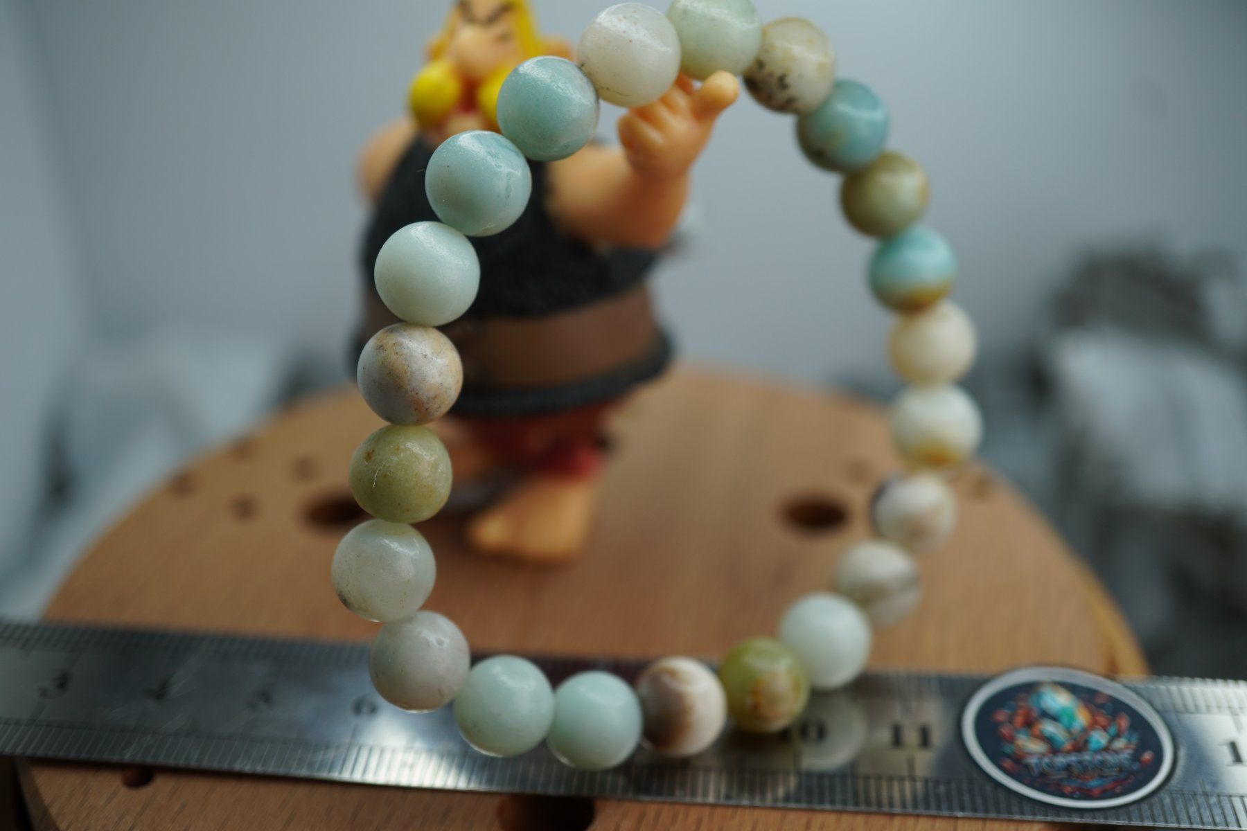 Minerali & Pietre curative: Amazonit  Kugel   Armband    (Räumung!) – Nuovo e nell'imballaggio originale da Eschenbach SG venduto da topstone 1