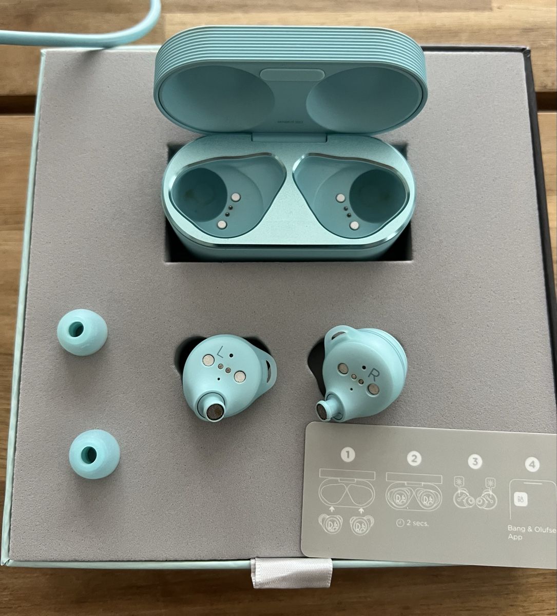 Bang & Olufsen Cuffie: Bang & Olufsen E8 Sport - Oxygen Blue – Usato da Forel FR venduto da Papillon2020 3