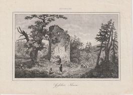 Küssnacht, Gessler's Thurm, Stahlstich, ca. 1840