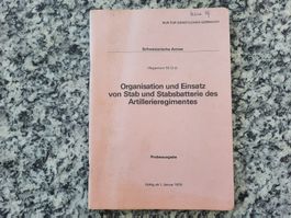 Organisation und Einsatz von Stab und Stabsbatterie des...