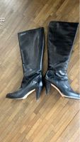 Elegante Lederstiefel, Grösse 38, schwarz, Top Zustand!