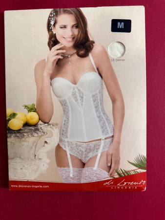Strapsstrümpfe, Di Lorenzo Lingerie, Grösse M, Offwhite