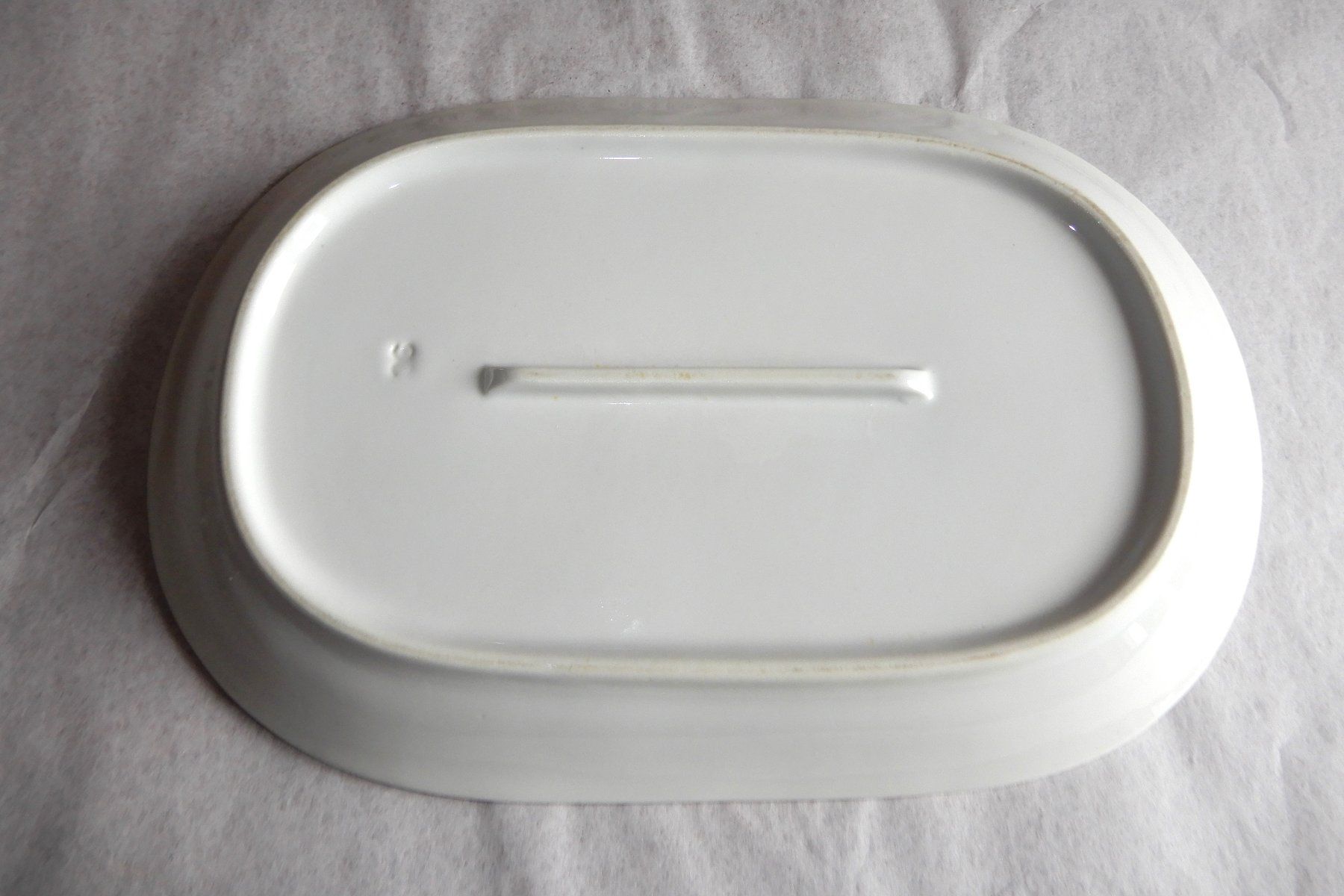Rössler Piatti di portata: Rössler grosse Fleischplatte 36 cm, gelb, gut – Usato da Senèdes venduto da tintinette43 2