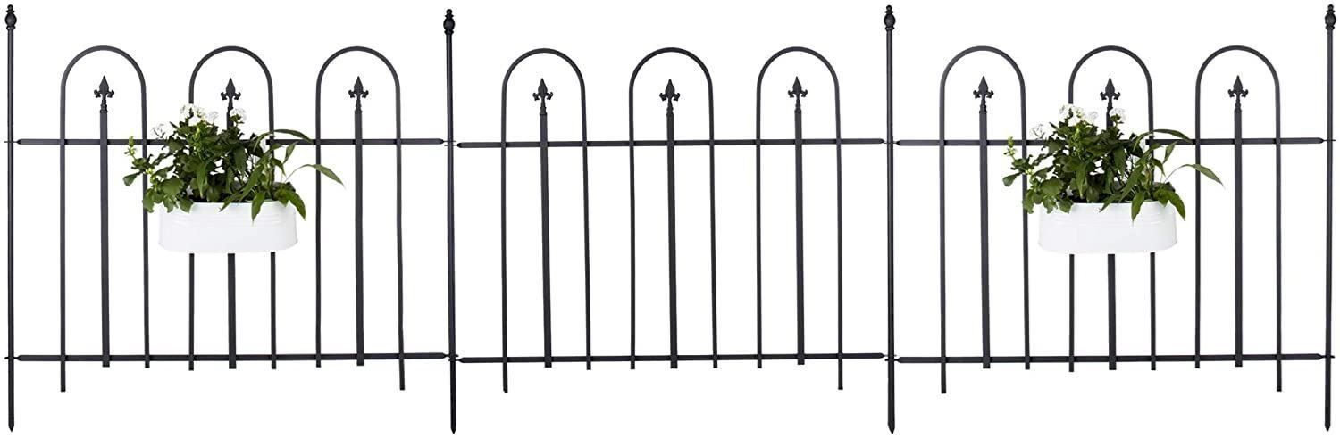 Sonstiges: Gartenzaun Metall 4er Set Schwarz – Neu und originalverpackt aus Bottighofen von zaap 1