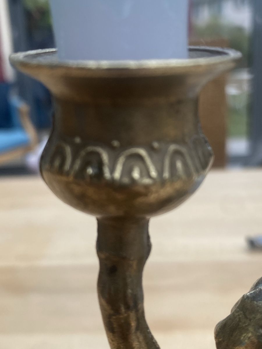 Portacandele: Barock Putto Kerzenständer – Usato da Wiesendangen venduto da argon03 8
