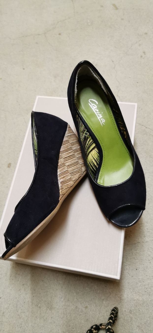 Scarpe da donna: Pumps blau, 36, keilabsatz – Nuovo (secondo la descrizione) da Effretikon venduto da Movie99 5