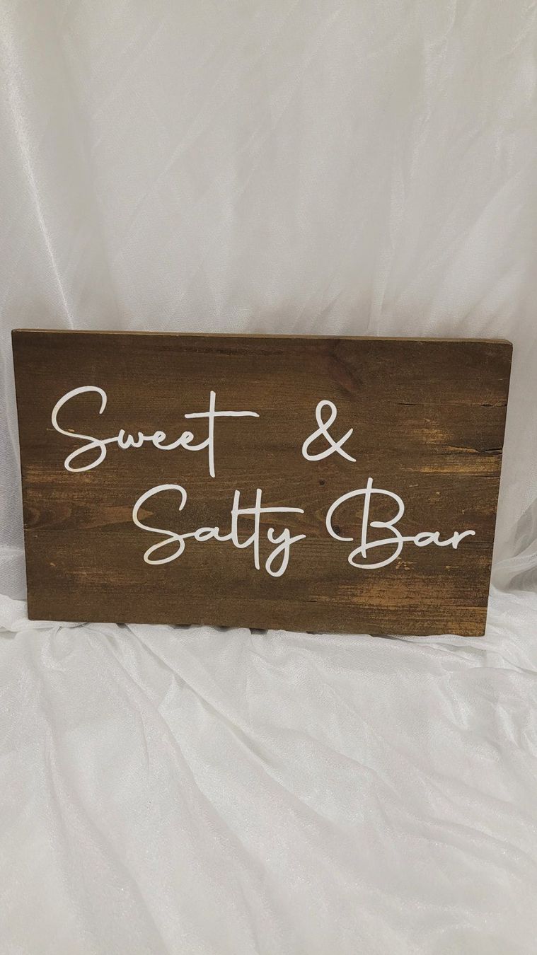 Insegne: Holzschild Sweet & Salty Bar – Nuovo (secondo la descrizione) da Suhr venduto da sla_p652