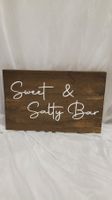Holzschild Sweet & Salty Bar