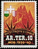 Soldatenmarke 2.WK, Territorial Kreis 10, Aufdr, Wi Ter 73