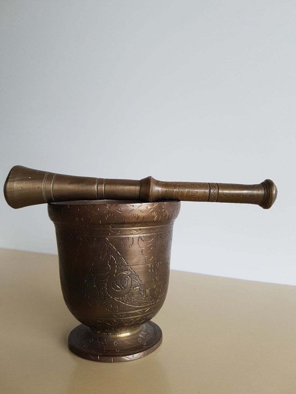 Altro per cucinare: Antikes Mörser Set Bronze – Usato da Opfikon venduto da koiliebhaber