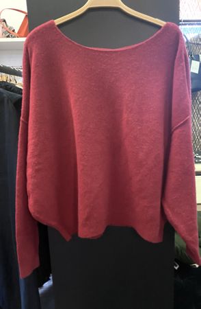 American Vintage Pullover darkberry S/M neuw