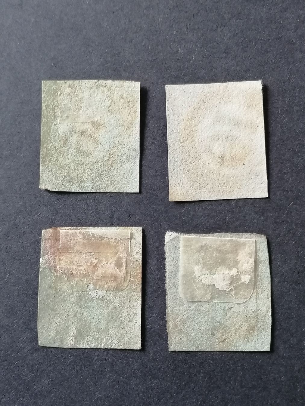 Alle Briefmarken: 4mal One Penny Red 1841  – Gebraucht aus Happerswil von tschergi 1