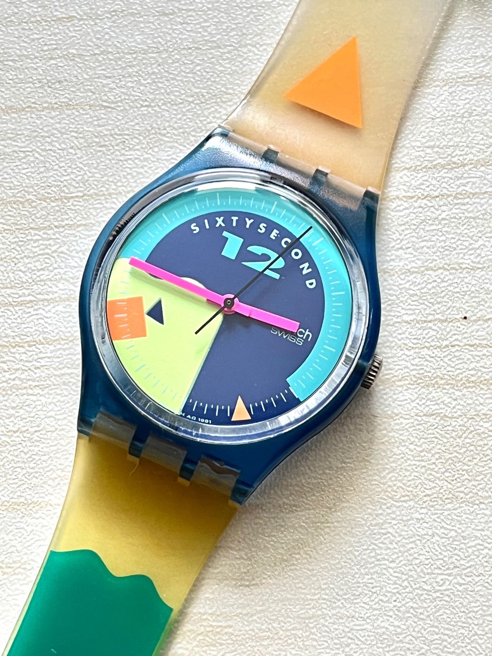 Swatch Orologi: Vintage Swatch Sixtysecond Uhr,  mit Originalver... – Usato da Grenchen venduto da chththl