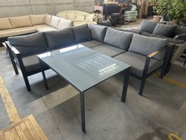 Gartenlounge Alu 3-tlg Gartenmöbel