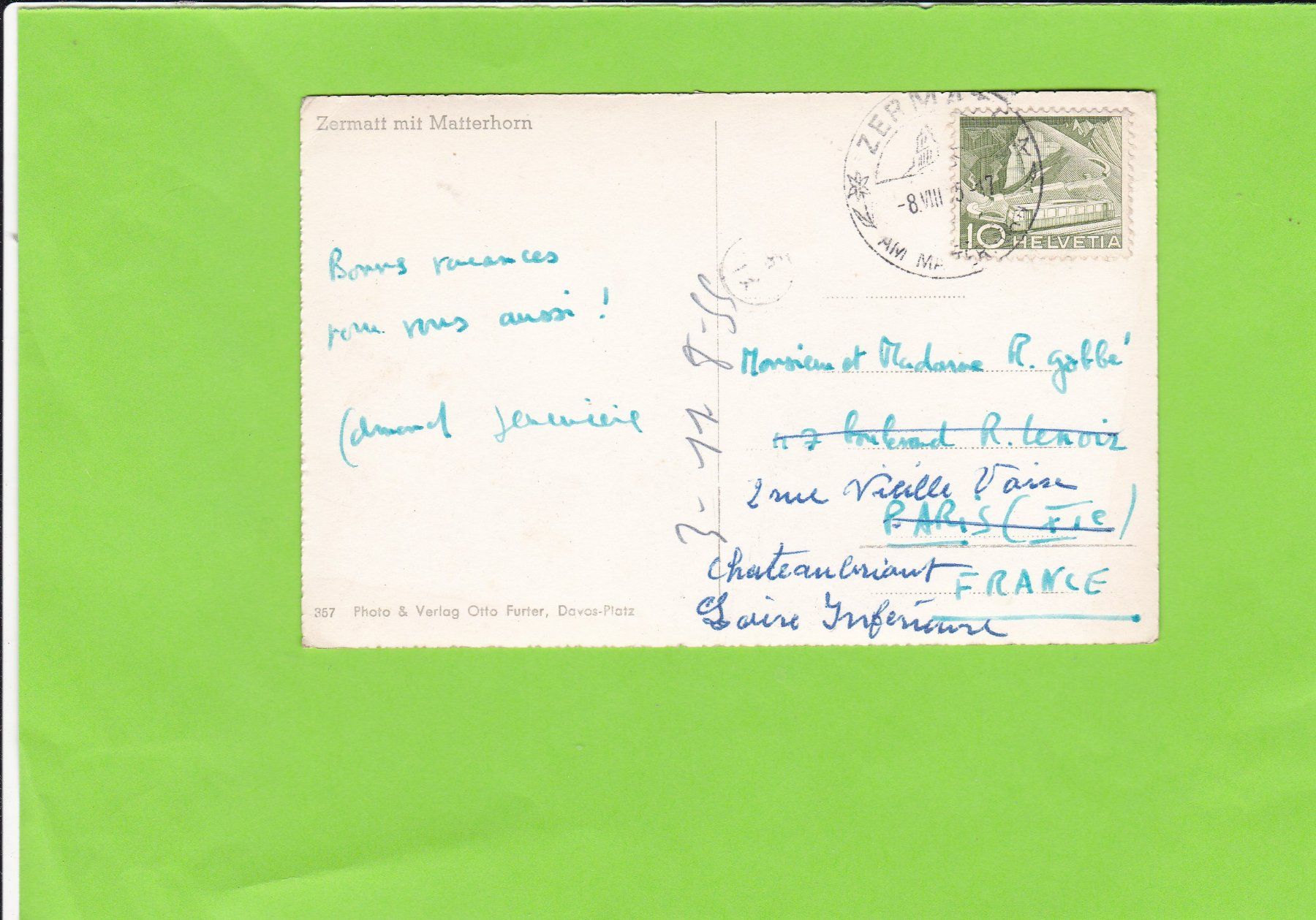 Cartes postales: Zermatt mit Matterhorn – D'occasion à St. Peterzell par neckertal 1