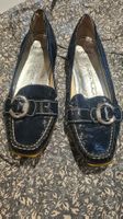 Högl Lackleder Schuhe, dunkelblau, Gr. 39, Top Zustand!