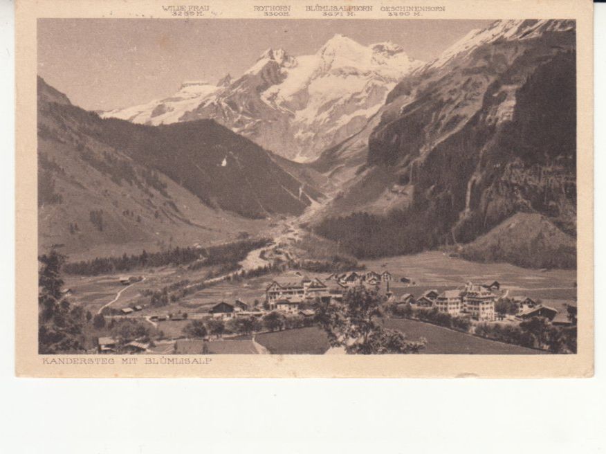 Cartoline postali: Kandersteg 1919 – Usato da Bürglen TG venduto da StampGraf