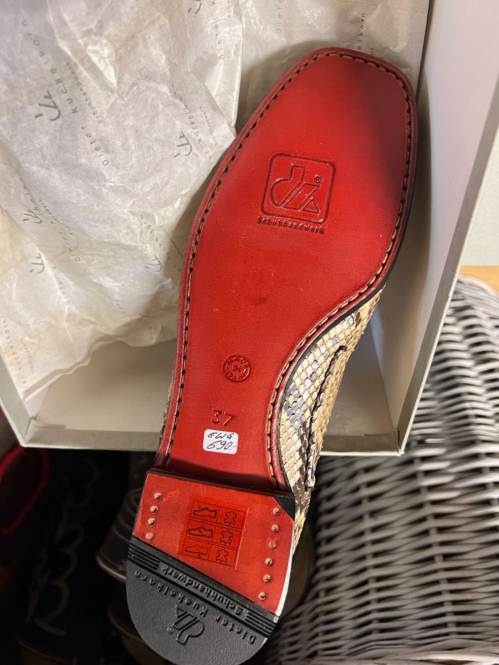 Damenschuhe: DAMEN SLIPPER ( mocassin ) PHYTON LEDER – Neu und originalverpackt aus Zürich von chair02 3